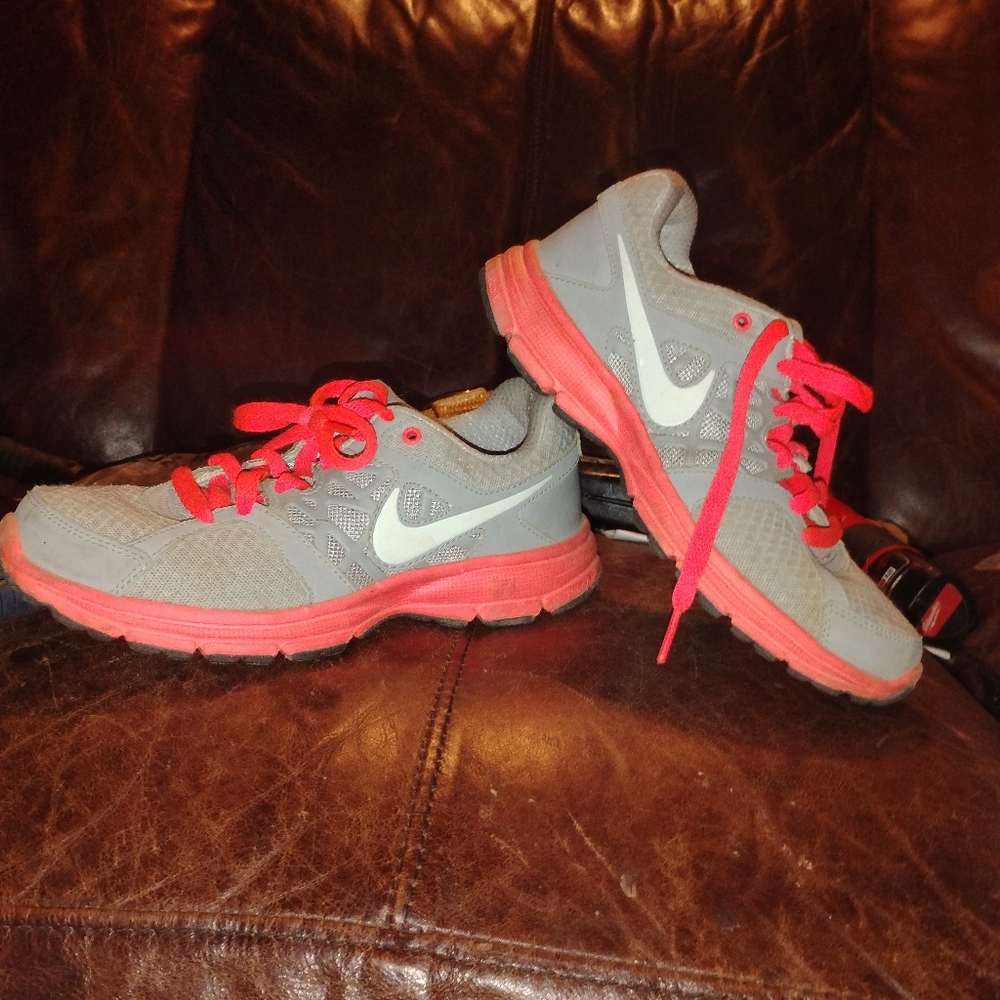 Nike Gray and pink Athletic Shoes